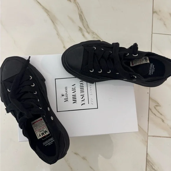 Miharayasuhiro Black Canvas Sneakers - Picture 5 of 5